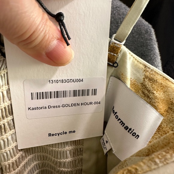 NWT Reformation Kastoria Golden Hour Ruched Bodice Maxi Dress 4 - Picture 9 of 11